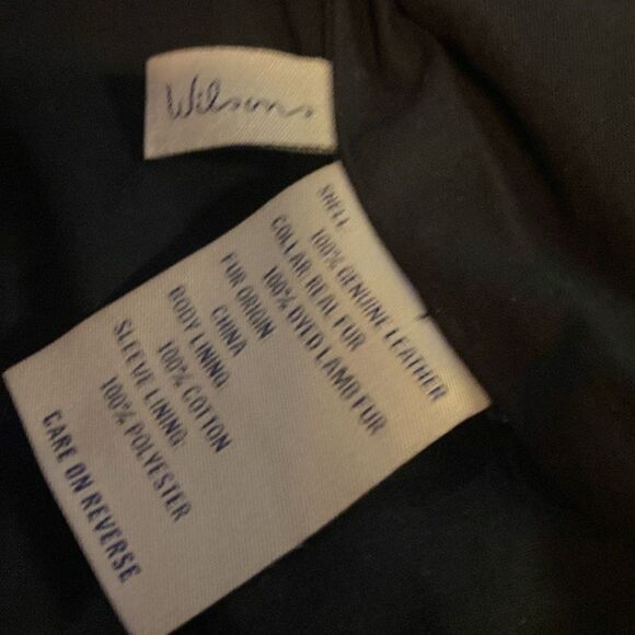 Size XS Wilson’s Vintage USA Leather Flight Bomber Jacket - Picture 5 of 5